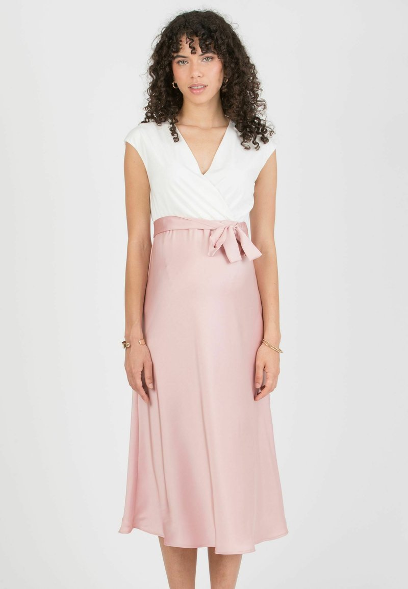 Attesa Maternity DILETTA MATERNITY NURSING WITH CROSSOVER - Day dress - pink/light pink - Zalando.ie Attesa Maternity DILETTA MATERNITY NURSING WITH CROSSOVER - Day dress - pink/light pink - Zalando.ie