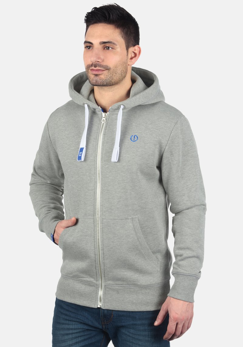 Solid SDBennZip - Cipzáras pulóver - light grey melange