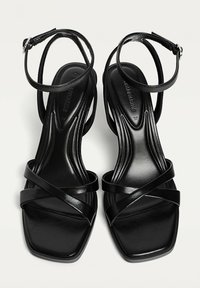 Stradivarius High heeled sandals - black