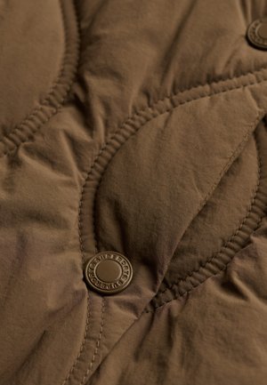 Superdry & Co, SUPERDRY ONION QUILT CRINKLE SNAP GILET.. - Vest - deep khaki green