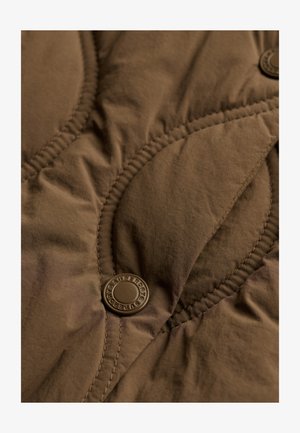Superdry & Co, SUPERDRY ONION QUILT CRINKLE SNAP GILET.. - Vest - deep khaki green