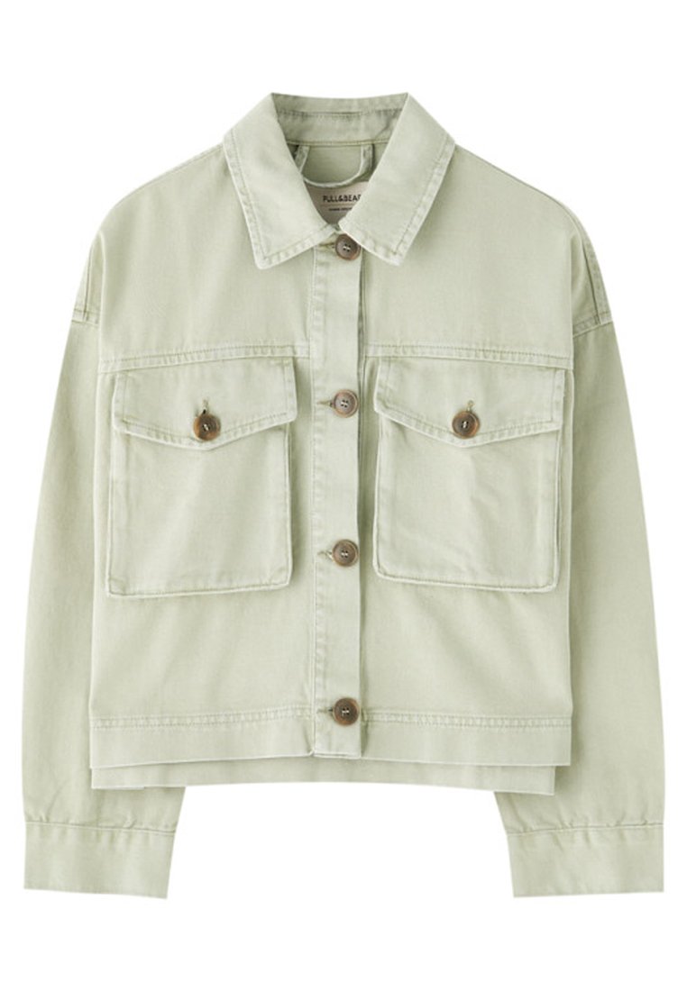 PULL&BEAR MIT TASCHEN Spijkerjas light greenLichtgroen PULL&BEAR MIT TASCHEN Spijkerjas light greenLichtgroen