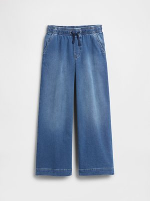 KIDS HIGH RISE PULL-ON WIDE-LEG SWEATPANT JEANS - Τζιν χαλαρής εφαρμογής - dark wash indigo