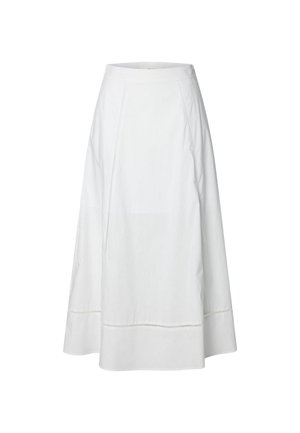 Selected, MAXIROCK BAUMWOLL - Jupe longue - bright white
