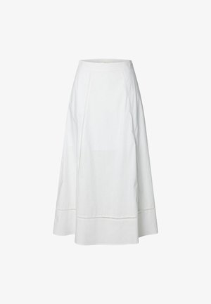Selected, MAXIROCK BAUMWOLL - Jupe longue - bright white