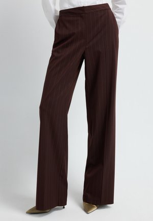 WIDE  - Broek - dark mauve