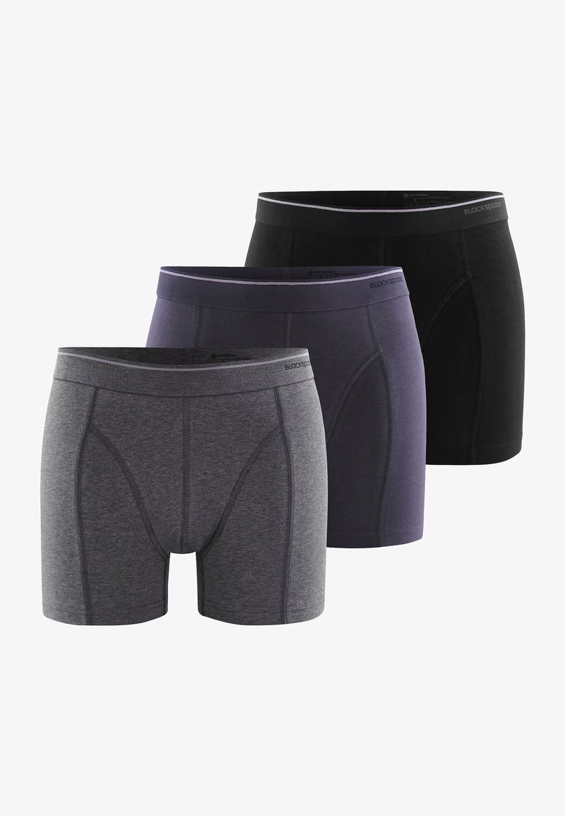 Blackspade 3-PACK TENDER - Trunks - schwarz anthra melange anthra