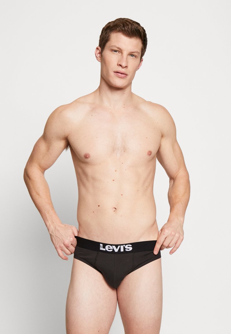 Levi's® SOLID BASIC BRIEF 2 PACK - Slip - jet black