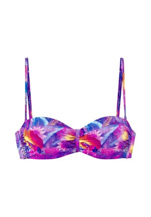 Venice Beach, VENICE BEACH BÜGEL-BANDEAU-BIKINI-TOP - Bikini top - lila print