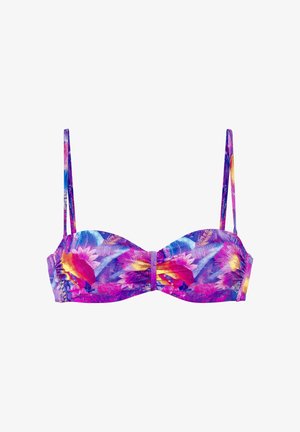 Venice Beach, VENICE BEACH BÜGEL-BANDEAU-BIKINI-TOP - Bikini top - lila print