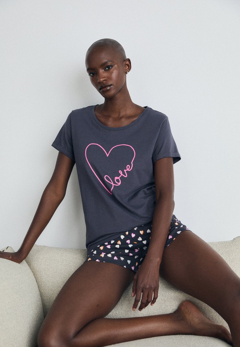 LASCANA VIVANCE DREAMS  BY LASCANA VD LOVE - Pyjama - antrazit