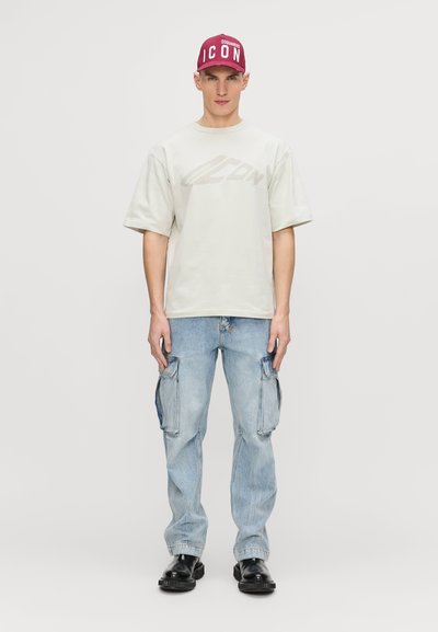 DSQUARED2 ICON LOOSE FIT TEE - T-shirts print - offwhite