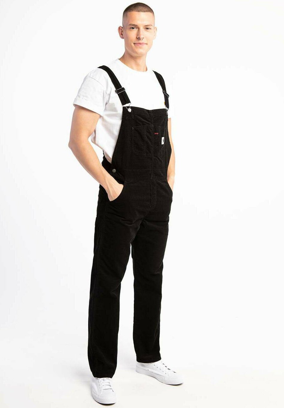carhartt black overalls mens