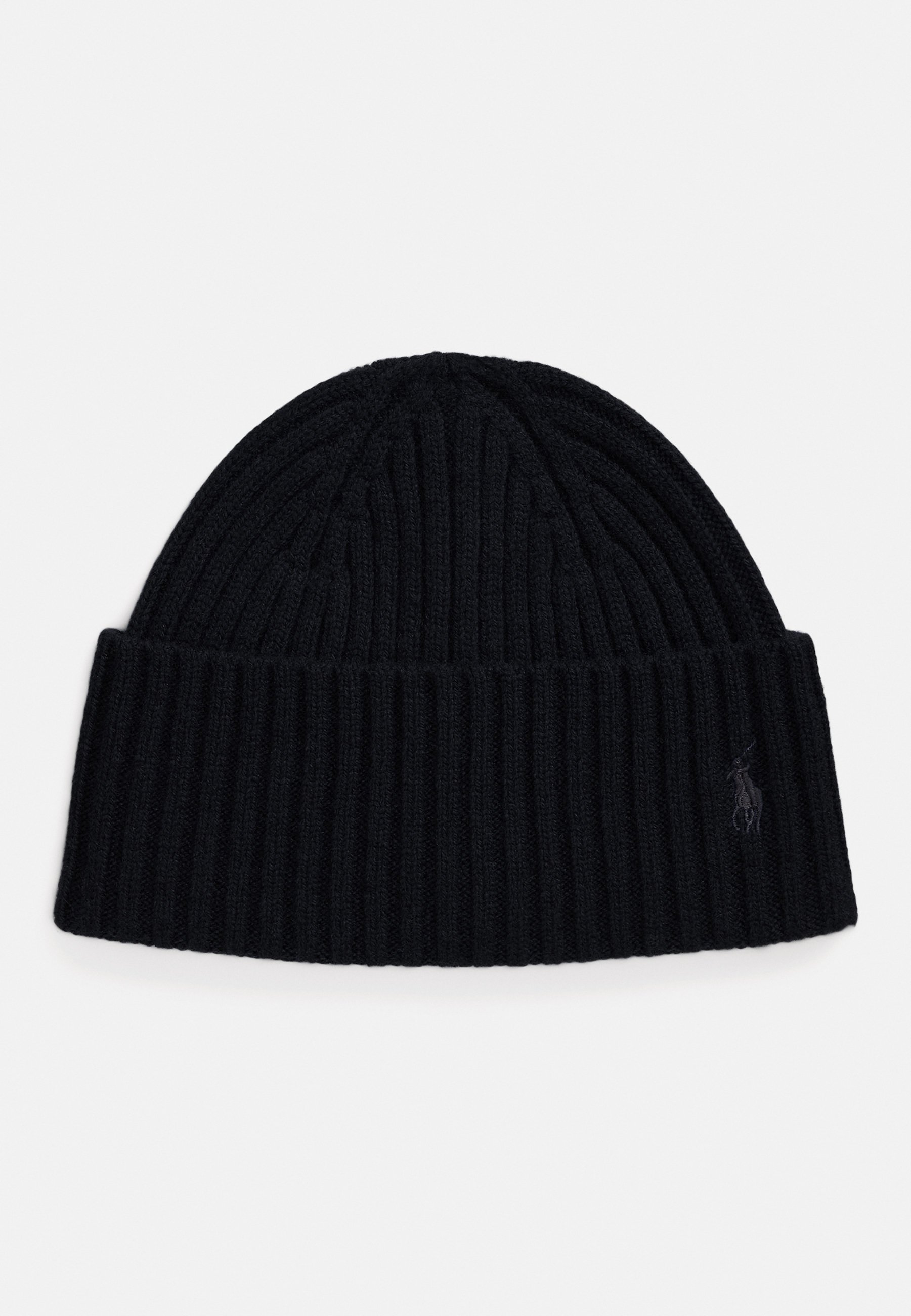 Polo Ralph Lauren WOOL RIB-KNIT WATCH CAP Muts black/zwart