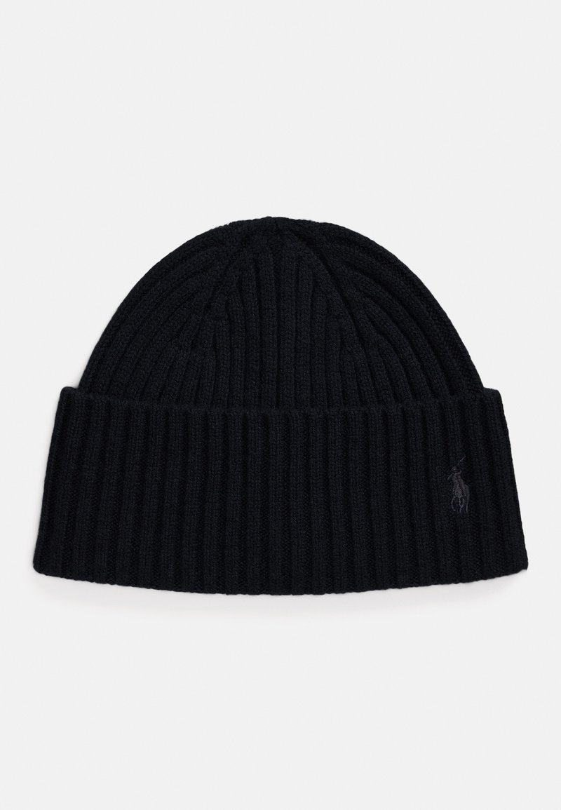 Polo Ralph Lauren WOOL RIB-KNIT WATCH CAP - Σκούφος - black