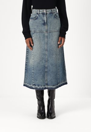 GONNA SKIRT - Denimová sukňa - vintage wash