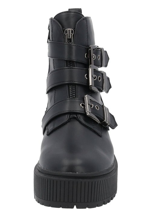 Palado Stivaletti da donna Nadicia by Sila Sahin, realizzati in pelle PU di alta qualità, robusta suola in TPR, design moderno, sfoderato, ideali per un look versatile, Black Pewter, 38 EU