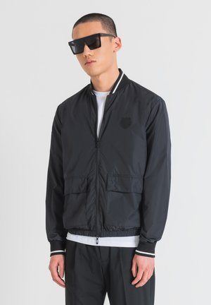 REGULAR FIT SHOULDER PIECE - Giubbotto Bomber - black
