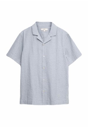 SEERSUCKER SHORT SLEEVE - Hemd - slate blue