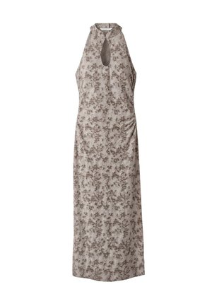 Stradivarius, JACQUARD MIDI DRESS - Robe longue - light brown