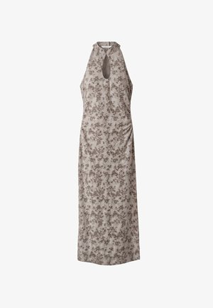 Stradivarius, JACQUARD MIDI DRESS - Robe longue - light brown