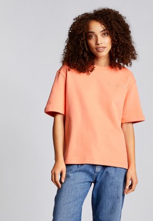 FELPA - T-shirt con stampa - papaya