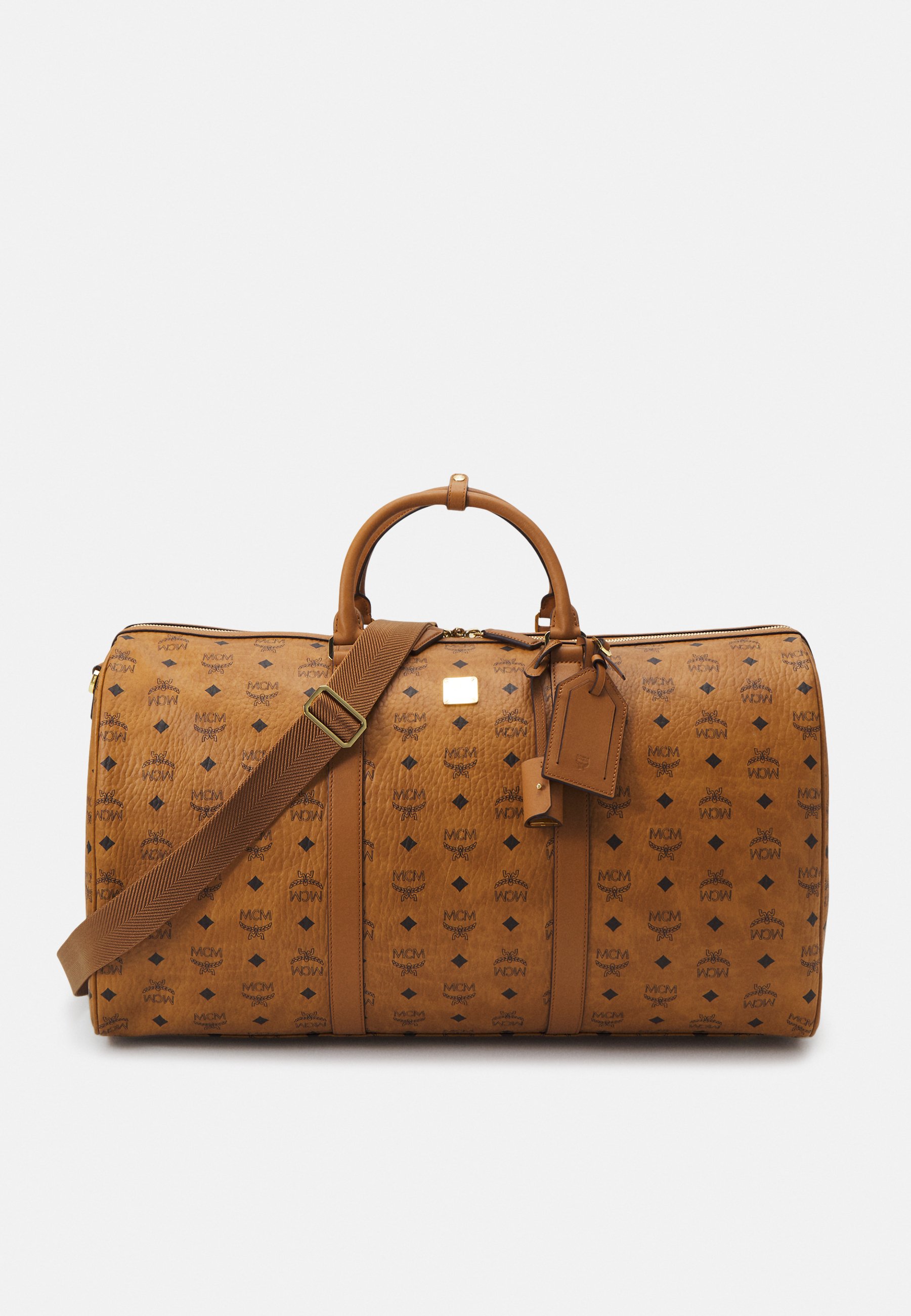 Sac MCM Vintage - Valise De Voyage / Week-end Keepall - Marron Cognac - Cuir - Crossbody