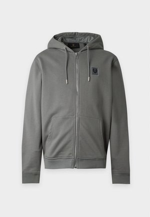 Belstaff, FULL ZIP HOODIE - Lukuga pusa - atlantic grey