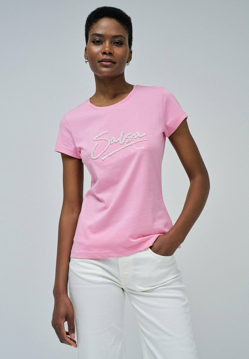 Salsa Jeans Camiseta estampada - rosa