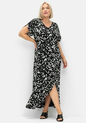 Sheego Maxi dress - schwarz weiß