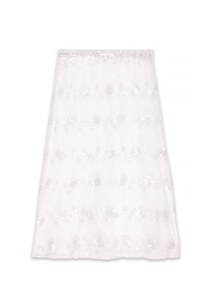 TRANSPARENT MAXI SEQUIN SKIRT - Jupe longue - offwhite
