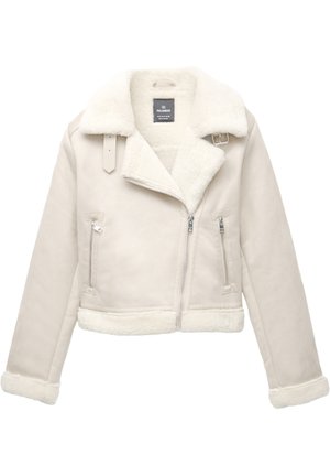 PULL&BEAR DOUBLE FACE - Jakna iz umetnega usnja - beige