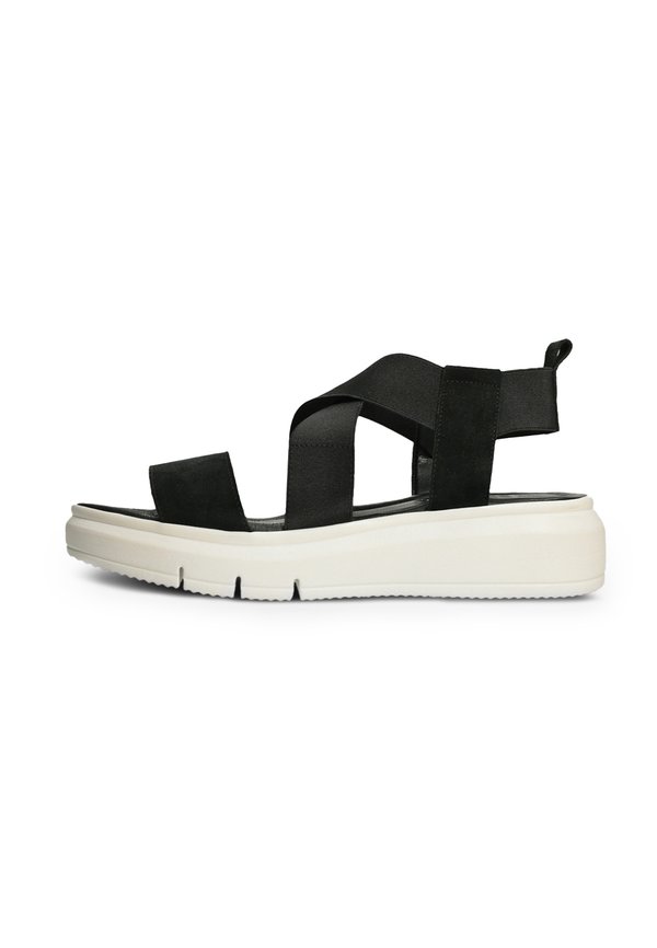 Plateausandalette - schwarz