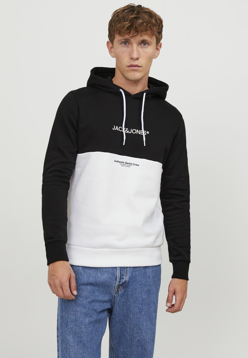 Jack & Jones RIDER BLOCKING MIT KAPUZE - Luvtröja - schwarz