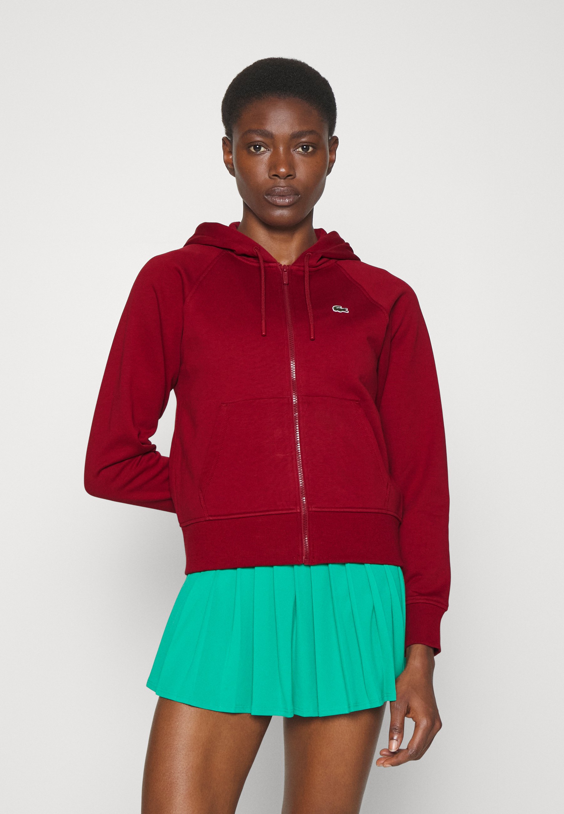 Lacoste Sport Zip-up sweatshirt - turkey red/red - Zalando.de