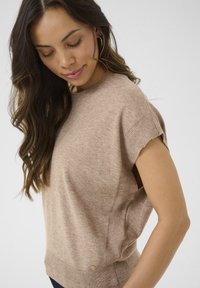Cream DELA - Strickpullover - fossil melange