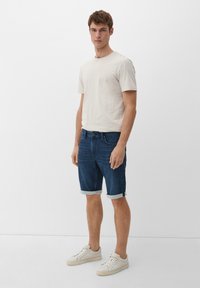 s.Oliver REGULAR - Jeans Shorts - dunkelblau