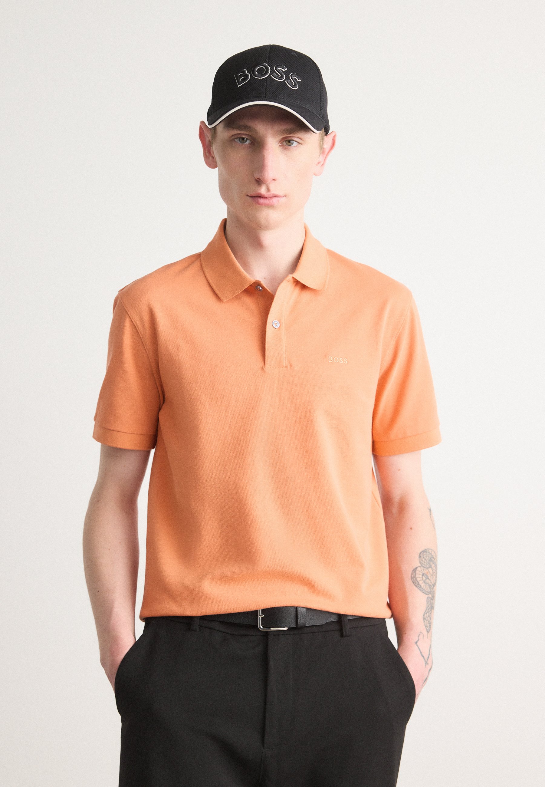 BOSS PALLAS Polo shirt orange