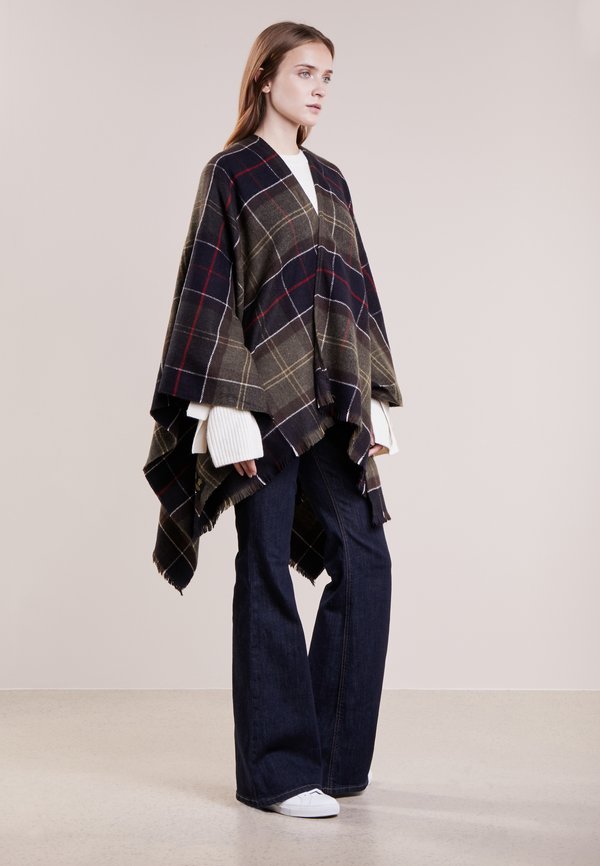 STAFFIN TARTAN SERAPE  - Cape - olive3