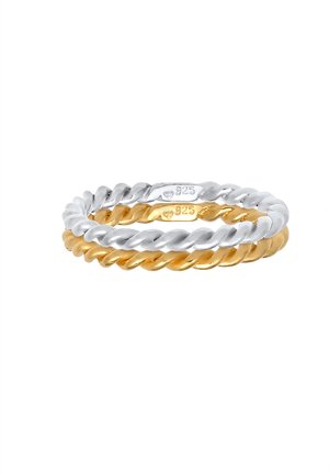 Elli 2 PACK TWISTED BASIC - Bague - silber