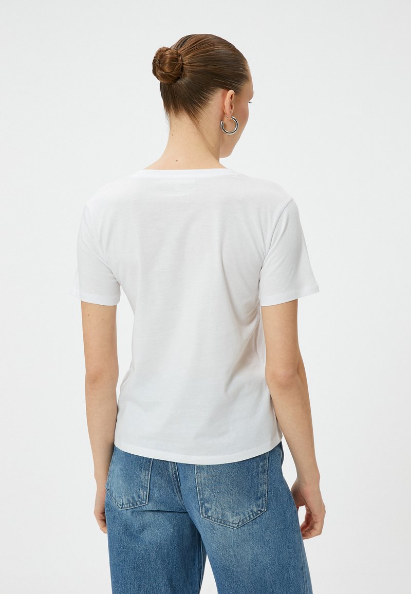 Koton Enfant - Tee-Shirt Imprimé Manches Courtes Col Rond Coton Navy 3skb10216tk702