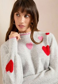Love & Roses REGULAR FIT - SCALLOP  COLLAR - Džemperis - grey