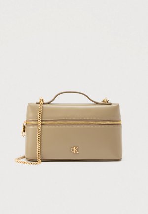 BEAUTY CASE ON CHAIN - Torbica - desert taupe