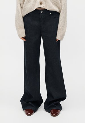 GILLAN - Wide leg - dark blue