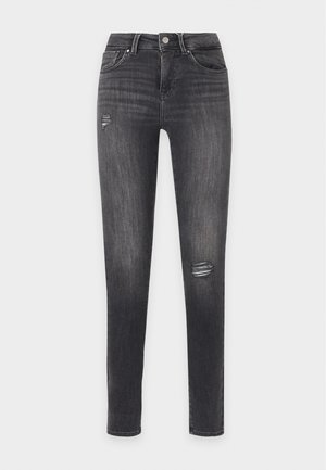 ONLY, ONLPOWER MID PUSH - Jeans Skinny - washed black