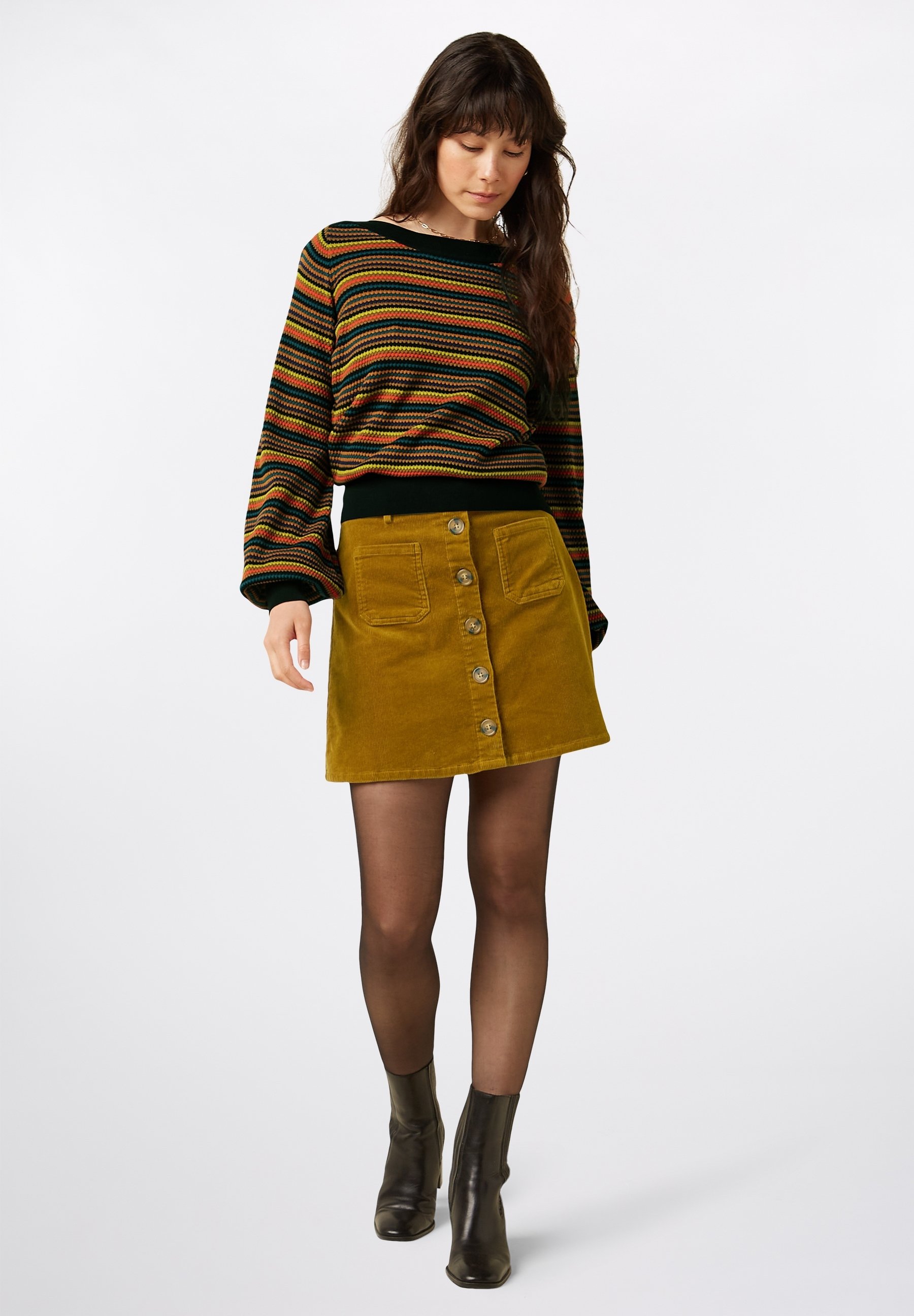 Pull à Large Col Roulé Et Maille Ajourée - Gris - - 20.00