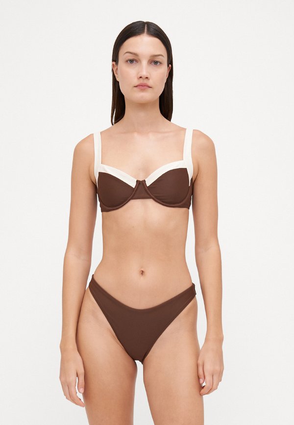 High-Leg Cheeky Bottom - Bikini bottoms - chicory coffee2