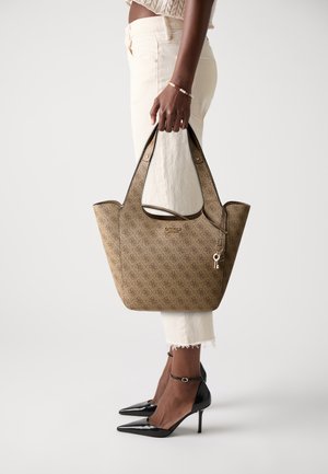 CALISTA TOTE - Handbag - latte logo