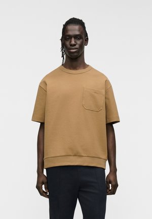 TAMES - Navadna majica - dark beige