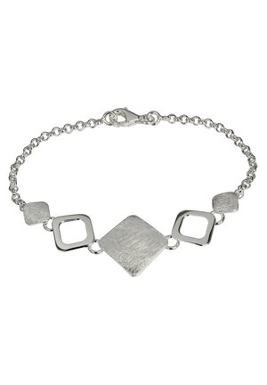 FANTASIE KARO MATT UND - Armband - silberfarben
